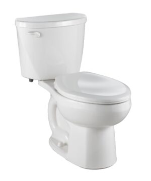 American Standard Evolution 2 Two-Piece 1.28 gpf/4.8 Lpf Standard Height Elongated Toilet Less Seat