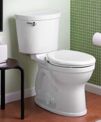 American Standard Champion® PRO Two-Piece 1.28 gpf/4.8 Lpf Chair Height Round Front Toilet Less Seat