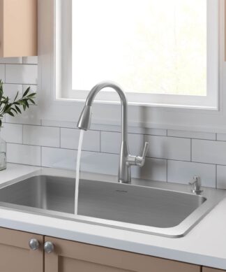 American Standard Fairbury Single-Handle Pull-Down Dual Spray Kitchen Faucet 1.8 GPM with Lever Handle