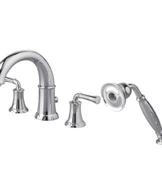 American Standard Portsmouth Bathtub Faucet with Personal Shower for Flash Rough-in Valve with Lever Handles