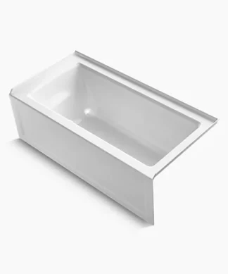 KOHLER Archer®60" x 30" alcove bath with integral apron, integral flange
