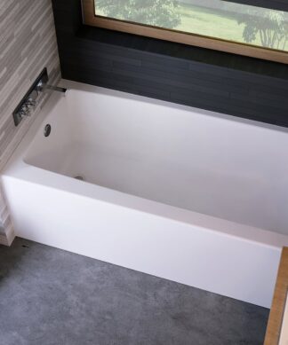 MAAX MACKENZIE 60" x 31" x 20" AFR ACRYLX ALCOVE BATHTUB IN WHITE