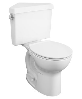American Standard Triangle Cadet® PRO Two-Piece 1.28 gpf/4.8 Lpf Chair Height Round Front Toilet