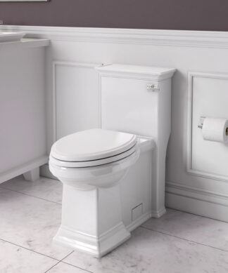 American Standard Town Square® S One-Piece 1.28 gpf/4.8 Lpf Chair Height Right-Hand Trip Lever Elongated Toilet With Seat