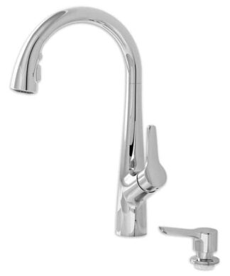 American Standard Kerris Single-Handle Pull-Down Triple Spray Kitchen Faucet 1.8 GPM with Pause Feature