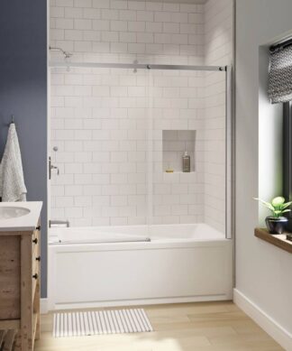 MAAX EXHIBIT 6036 IFS AFR DTF ACRYLIC ALCOVE BATHTUB  Soaker / Whirlpool / Aeroeffect 59 7/8" x 36" x 20"