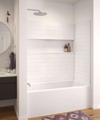 MAAX NOMAD 60" x 33" x 20" AFR ACRYLX ALCOVE BATHTUB IN WHITE
