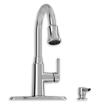 American Standard Danao Single-Handle Pull-Down Triple Spray Kitchen Faucet with Soap Dispenser 1.8 gpm/6.8L/min