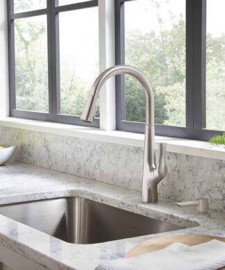 American Standard Copley Pull-Down Kitchen Faucet with Soap Dispenser