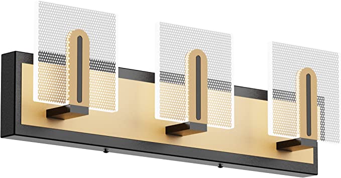 RUBY CANADA
 Black And Gold Bathroom LED Light