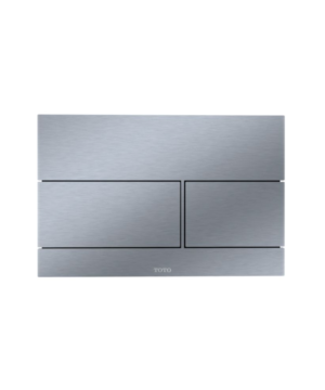 TOTO WALL SQUARE PUSH PLATE - DUAL BUTTON STAINLESS STEEL