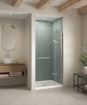 MAAX SERIES B3Round 4236 Acrylic Alcove Shower Base with Anti-slip Bottom with Center Drain in White 41 7/8" x 35 7/8" x 3"