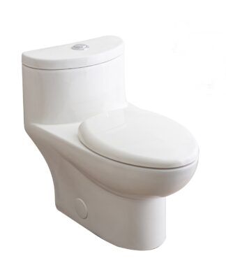 American Standard Tofino One-Piece Dual Flush 1.6 gpf/6.0 Lpf and 1.1 gpf/4.1 Lpf Standard Height Elongated Complete Toilet With Seat
