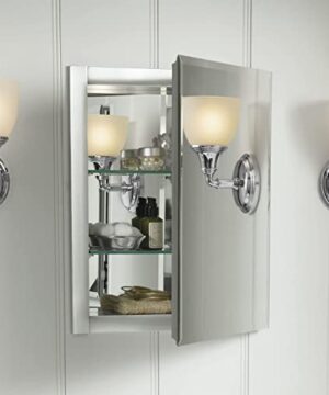 KOHLER K-Cb-CLR1620FS Frameless Aluminum Medicine Cabinet, 16" x 20" recessed installation only