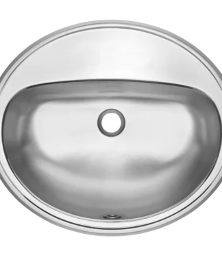 Franke OV1821-6-3 Oval Ledgeback Widespread Drop-In Bathroom Sink