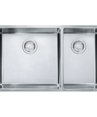 Franke CUX160-CA Cube 1-3/4 Bowl Undermount Kitchen Sink - Stainless Steel