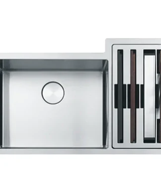 Franke CUX160-21 Culinary Center Workstation Kitchen Sink - Stainless Steel