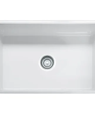 Franke FHK710-30WH Farmhouse Fireclay Apron Front Sink - White