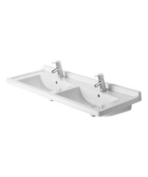 Duravit 033213 Starck 3 Double Furniture Washbasin One Faucet Hole White