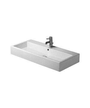 Duravit 045410 Vero Furniture Washbasin Three Faucet Hole White WonderGliss