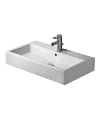 Duravit 045480 Vero Furniture Washbasin One Faucet Hole White WonderGliss