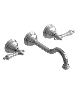 Riobel Retro Wall Mount Bathroom Faucet With Lever Handles