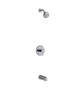 Riobel Georgian Type T/P (Thermostatic/Pressure Balance) 1/2 Inch Coaxial 2-Way No Share With Shower Head And Tub Spout