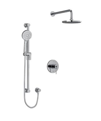 Riobel CS Type T/P (Thermostatic/Pressure Balance) 1/2 Inch Coaxial 2-Way System With Hand Shower And Shower Head
