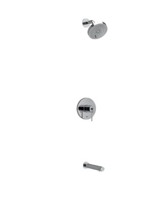 Riobel CS Type T/P (Thermostatic/Pressure Balance) 1/2 Inch Coaxial 2-Way No Share With Shower Head And Tub Spout