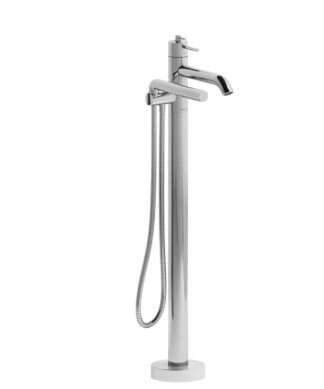Riobel CS 2-Way Type T (Thermostatic) Coaxial Floor-Mount Tub Filler With Hand Shower
