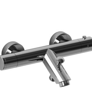 Riobel 1/2 Inch Thermostatic External Bar With Diverter And Tub Spout Chrome