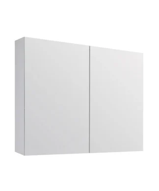 RUBY 32" Glossy white medicine cabinet with 2 mirror doors