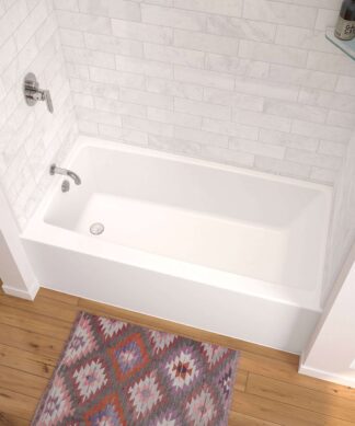 MAAX NOMAD 60" x 33" x 18" ACRYLX ALCOVE BATHTUB  In WHITE
