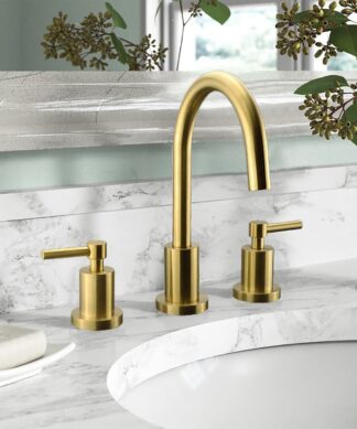 RUBY ELEGANTE THREE HOLES WIDESPREAD BATHROOM FAUCET
