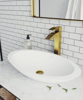 RUBY SATRO SINGLE HOLE VESSEL SINK BATHROOM FAUCET