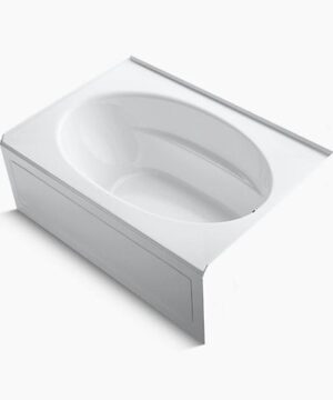 KOHLER Windward®60" x 42" alcove bath with integral apron and left-hand drain