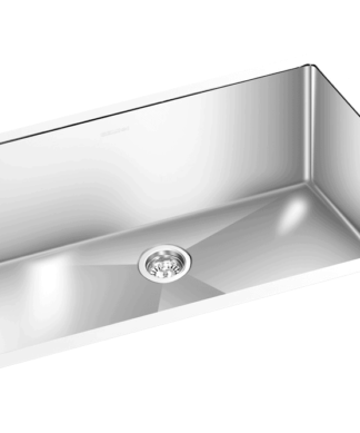 GEM single bowl under mount satin square sink 30″x18″x9″