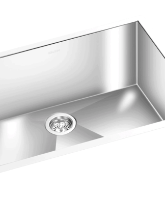 GEM single bowl under mount satin square sink 25″x18″x9″