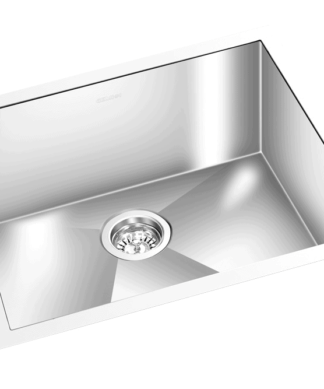 GEM single bowl under mount satin square sink 23″x18″x10″