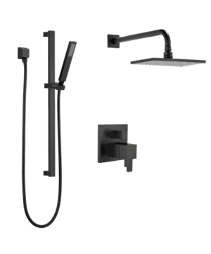 BRIZO BF-KIT2-THSBL-WS SQUARE THERMOSTATIC SHOWER KIT - MATTE BLACK