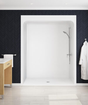 MAAX 66" x 36.25" x 83.5"BF3660 - Base Model Acrylic Alcove Center Drain One-Piece Shower