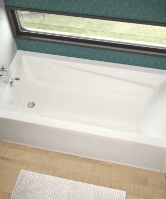 MAAX Exhibit 72"x36" IFS AFR DTF Acrylic Alcove Left-Hand Drain Bathtub in White