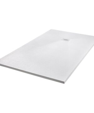 ROYAL BATH & MARBLE ERA  48" X 32" LOW PROFILE ERASTONE RECTANGULAR SHOWER BASE WITH OFFSET DRAIN