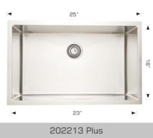 BOSCO CANADA 25”x18” Laundry Under Mount Sink