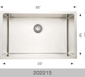 BOSCO CANADA 25”x20” Laundry Under Mount Sink