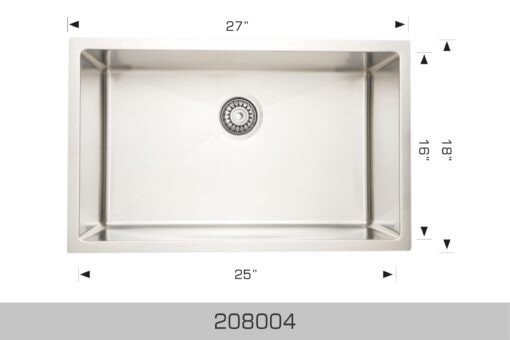 BOSCO CANADA 27”x18” Laundry Under Mount Sink