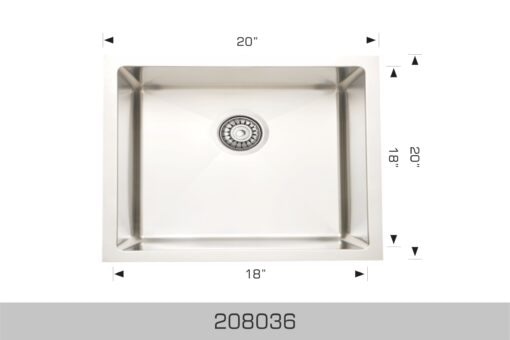 BOSCO CANADA 20”x20” Laundry Under Mount Sink