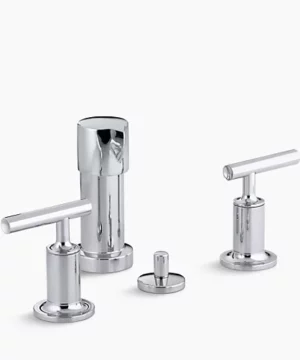 KOHLER Purist®Vertical spray bidet faucet with lever handles