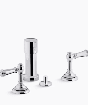 KOHLER Artifacts® Widespread bidet faucet with lever handles