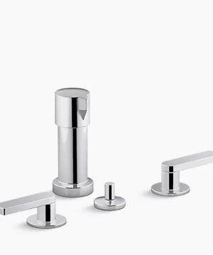KOHLER Composed® Widespread bidet faucet with lever handles